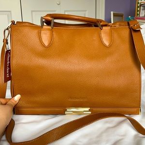Charles David Large Leather Satchel